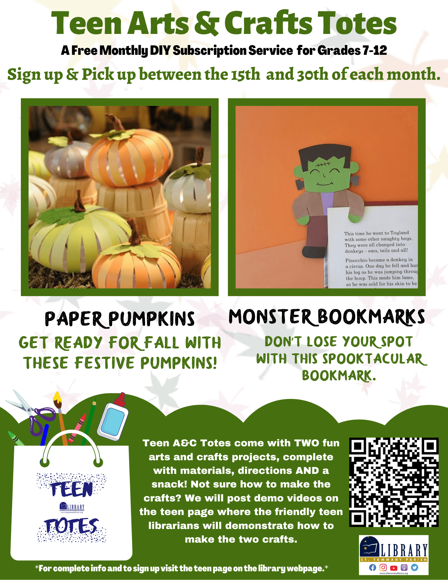 A&C Teen Totes Flyer - October 2023 (1)